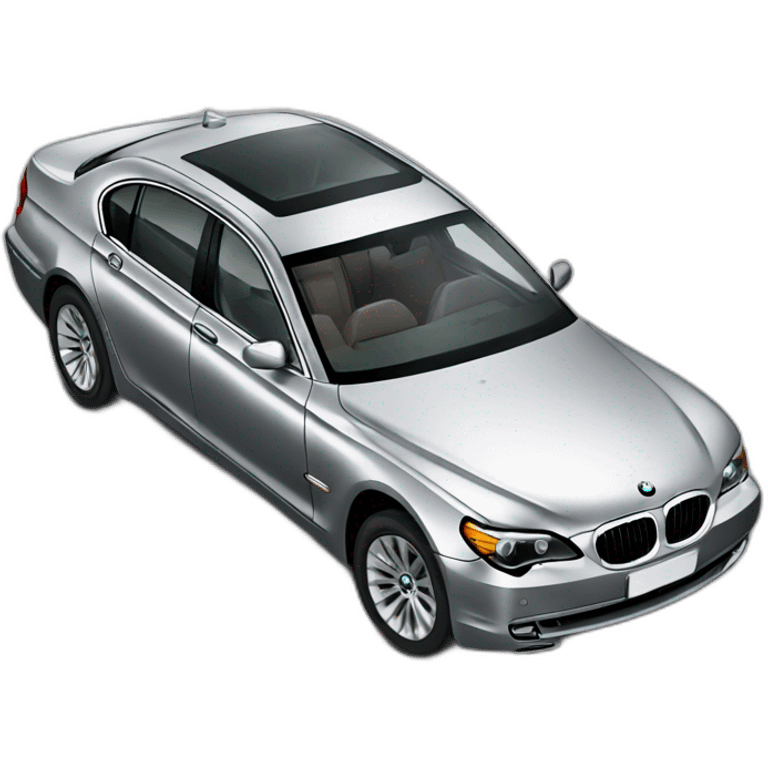 Silver bmw 740i emoji