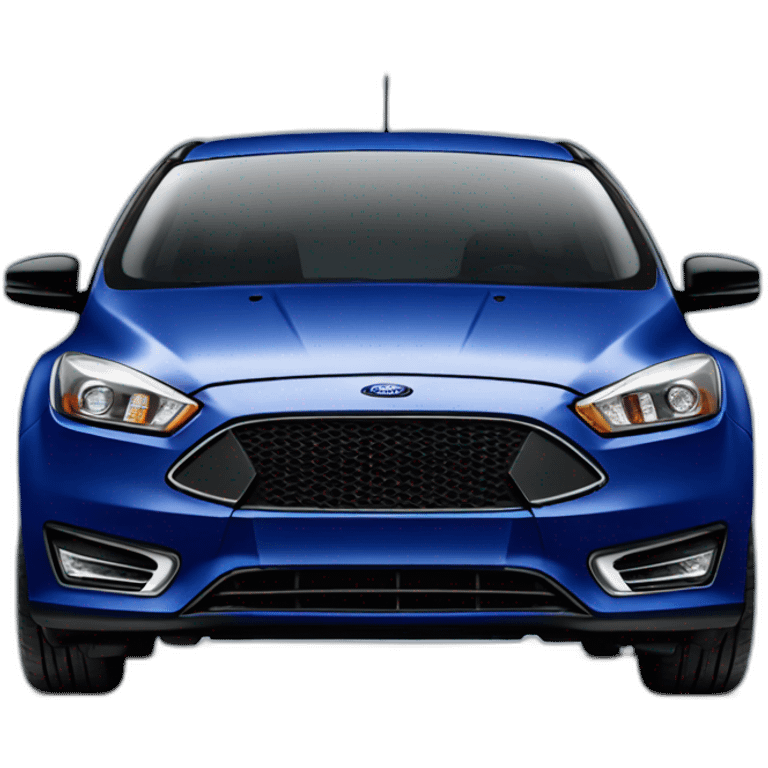 ford focus in dark blue emoji