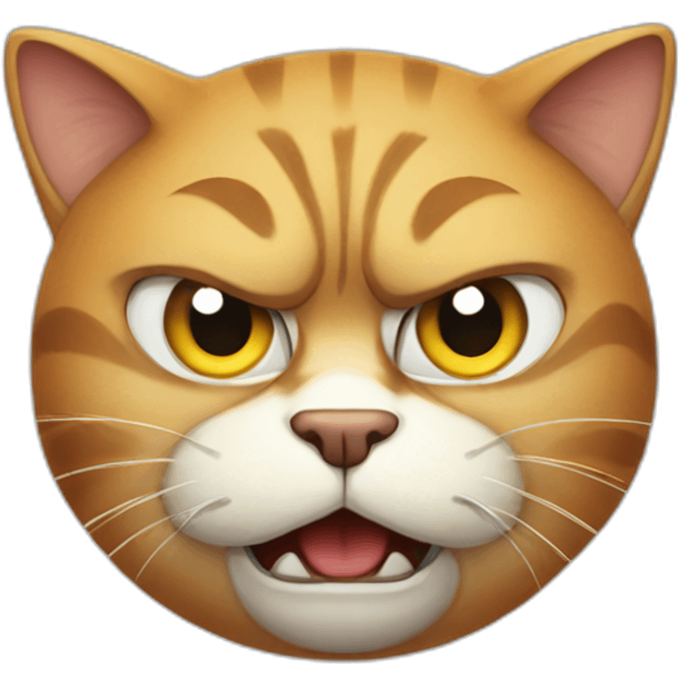 great big fat angry cat emoji