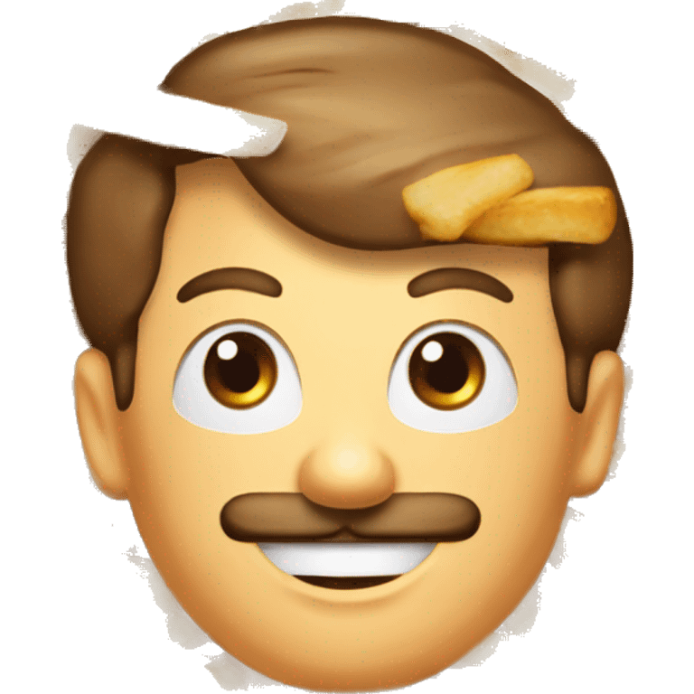 poutine mangeant du poutine emoji