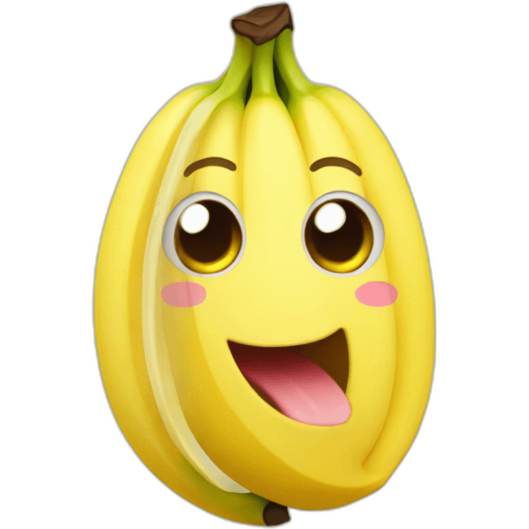 Kawaii banana emoji