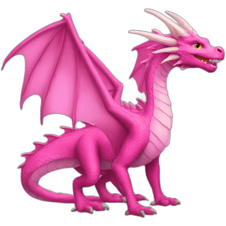 Pink dragon emoji