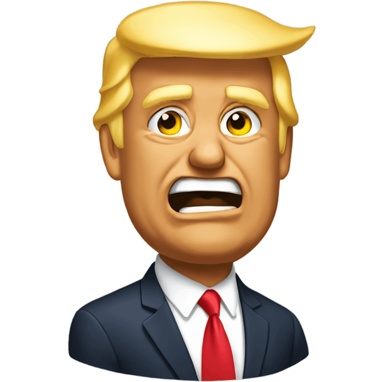 Trump mewing emoji