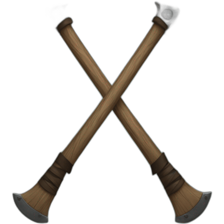 Crossed axes viking  emoji