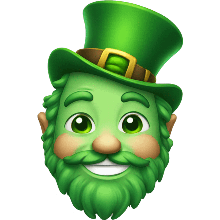  leprechaun's sly smile emoji