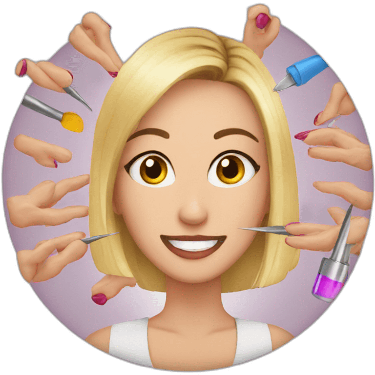 Nail master circle  emoji