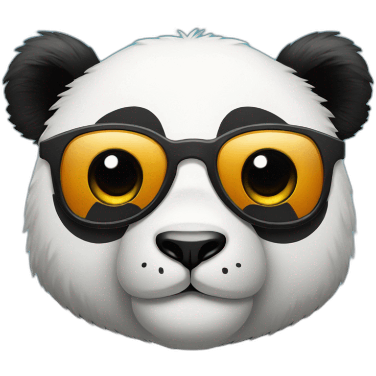 panda avec lunette emoji