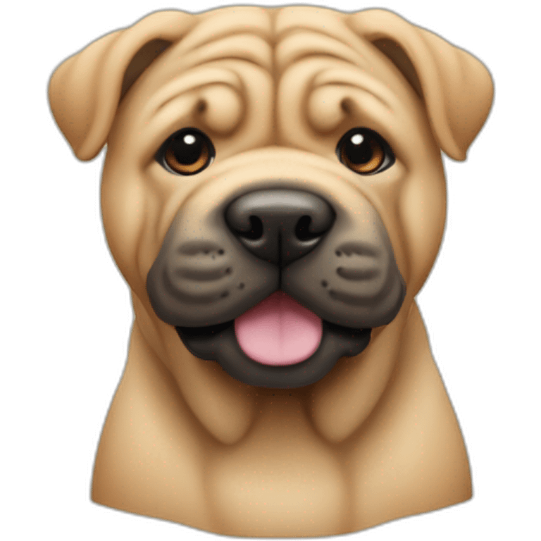 Cute little Shar Pei emoji