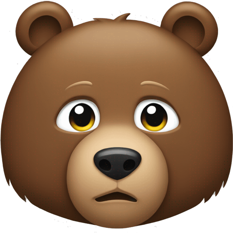 Bear with his hands on his head emoji