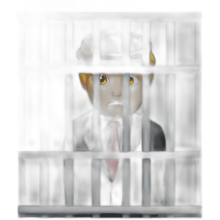 donald trump in jail cell emoji