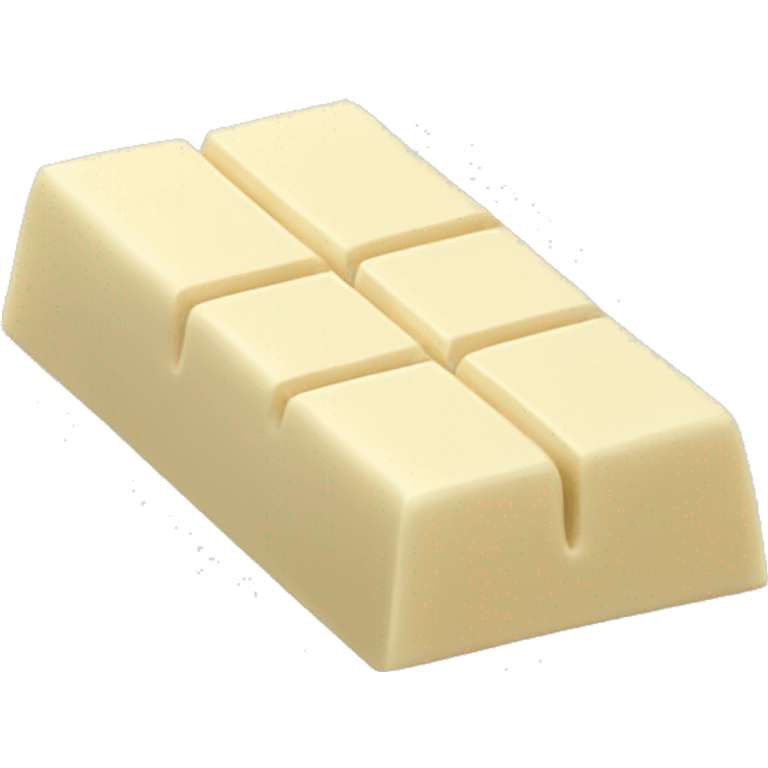 White chocolate bar emoji