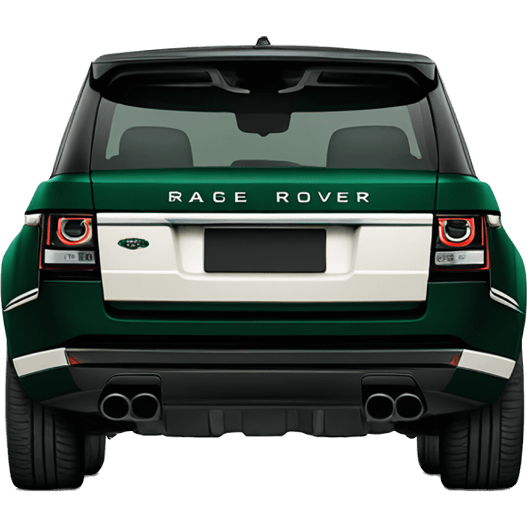 Range Rover British racing green  emoji