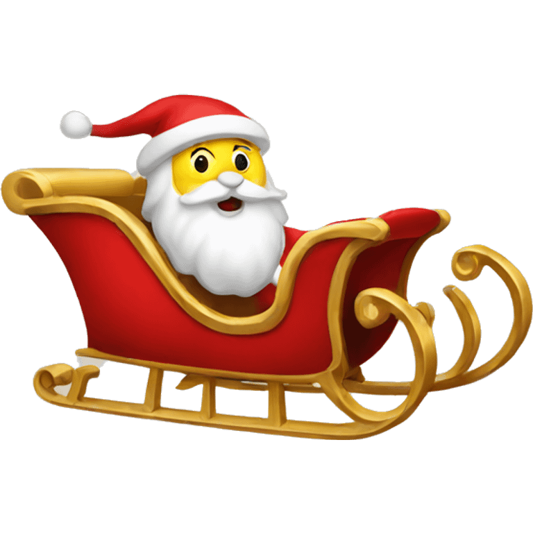 Santa's sleigh emoji