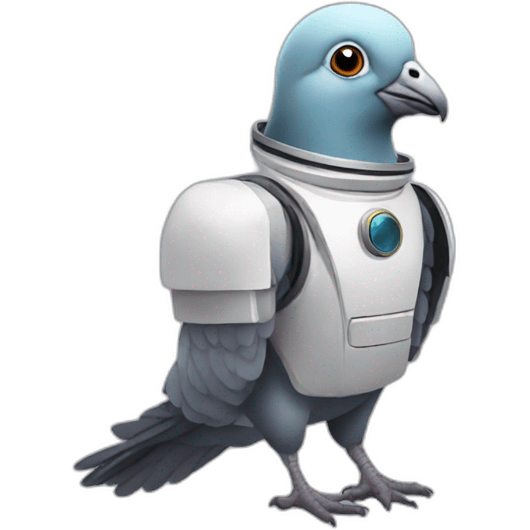 Pigeon in a spacesuit emoji