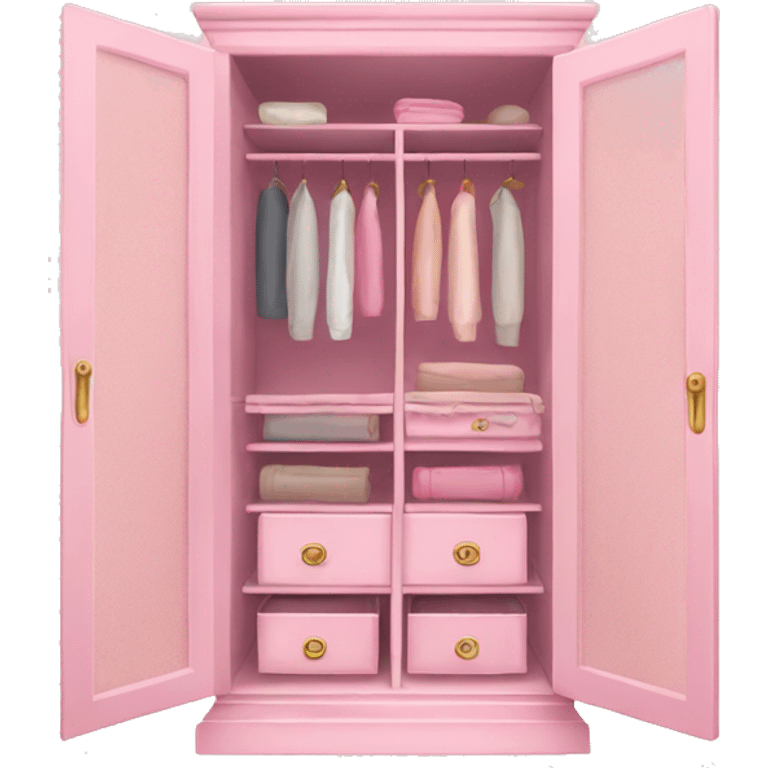 large fancy pastel pink closet emoji