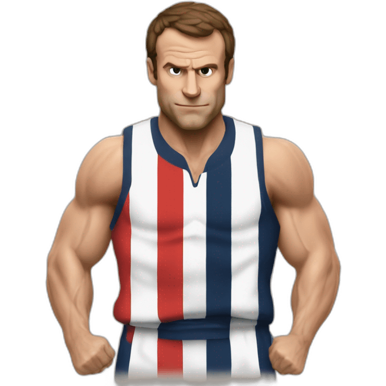 Macron muscle emoji