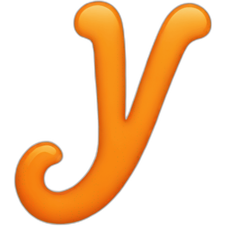 3 LETTER orange emoji