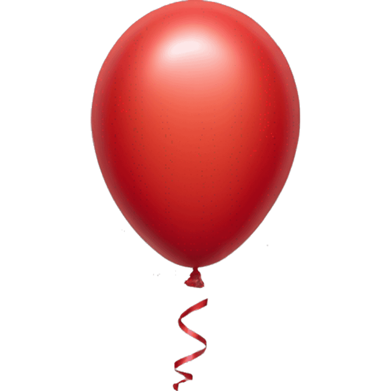 Red foil balloon displaying : symbol and ) symbol emoji