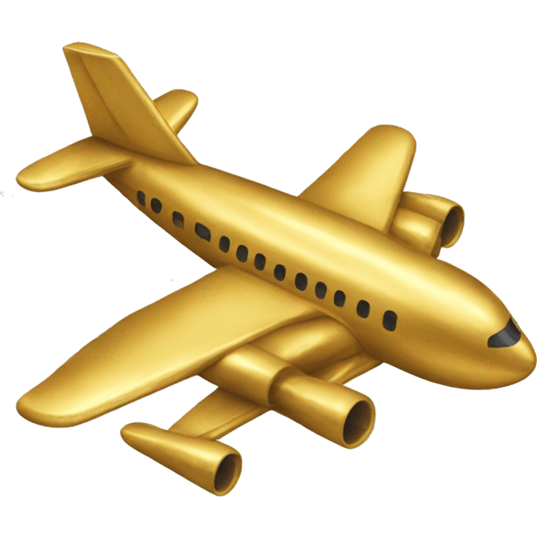 gold plane emoji