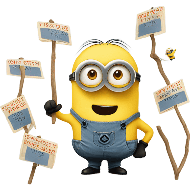 Minions with messages emoji