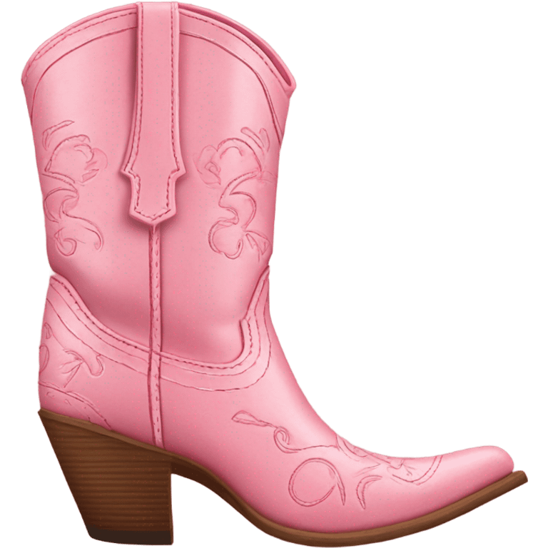 Pink cowgirl boots emoji