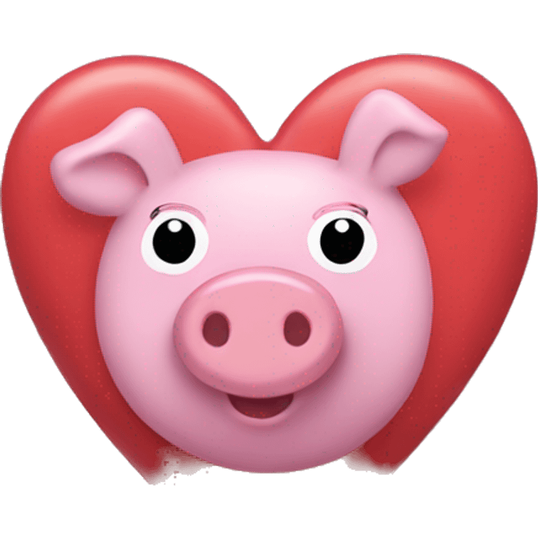 Peppa pig heart emoji