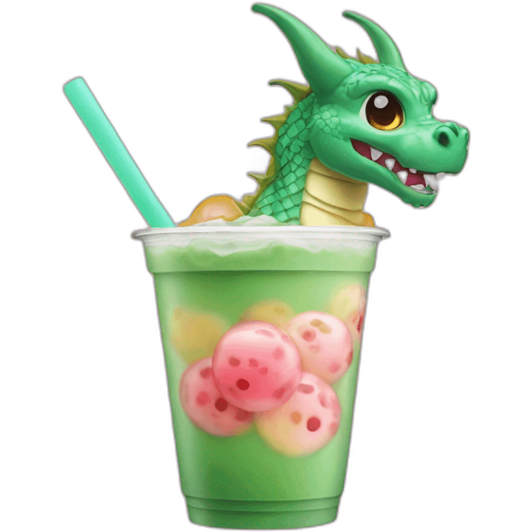 dragon bubble tea emoji