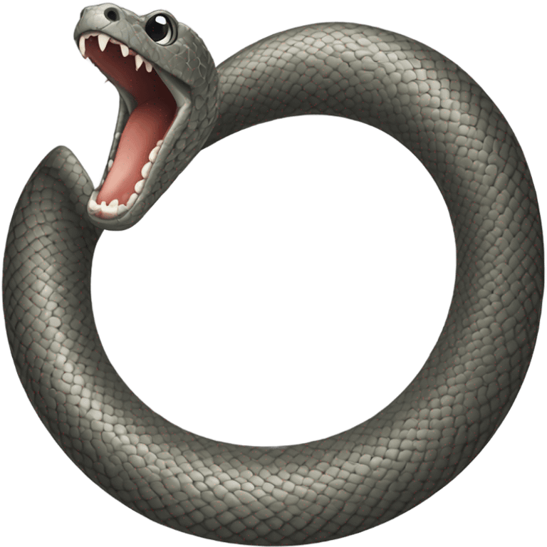 ouroboros snake eating its own tail emoji