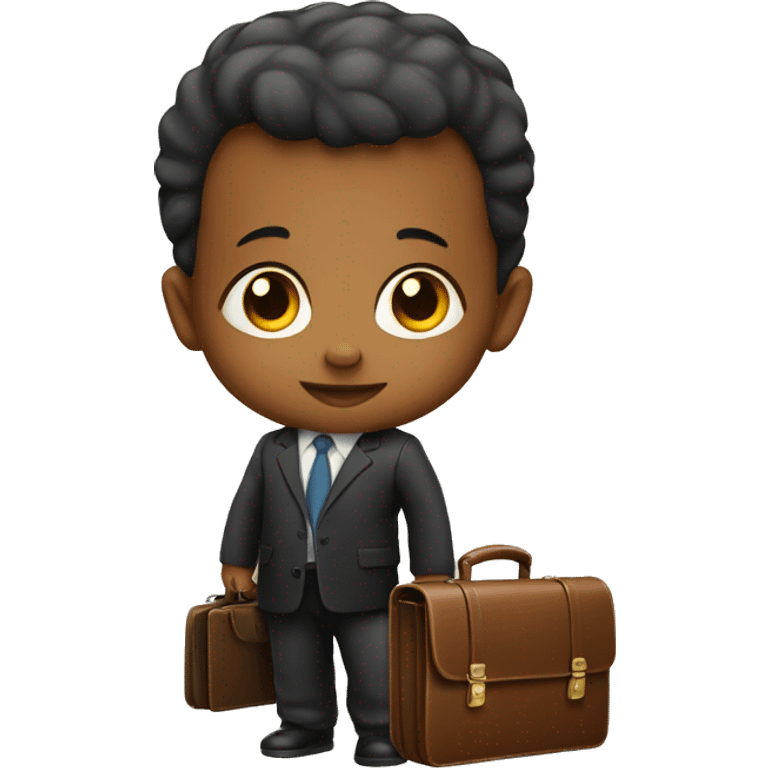 Baby with briefcase emoji