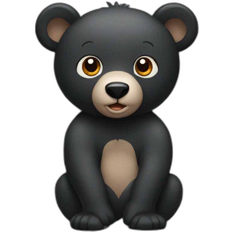 black bear emoji