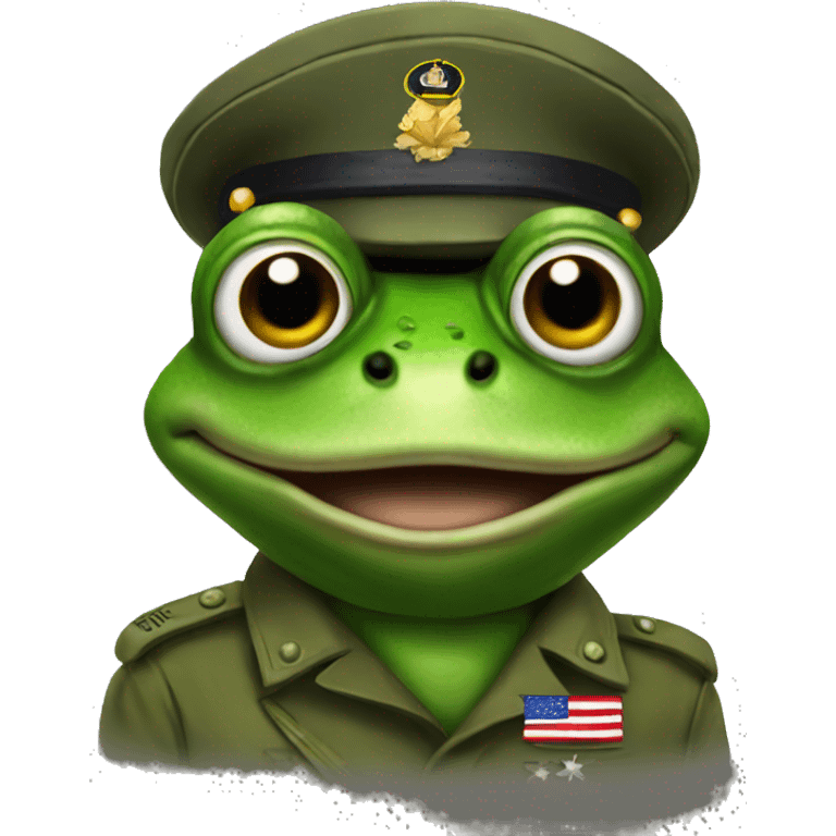 military frog emoji