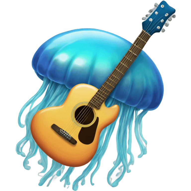 Jellyfish guitar emoji