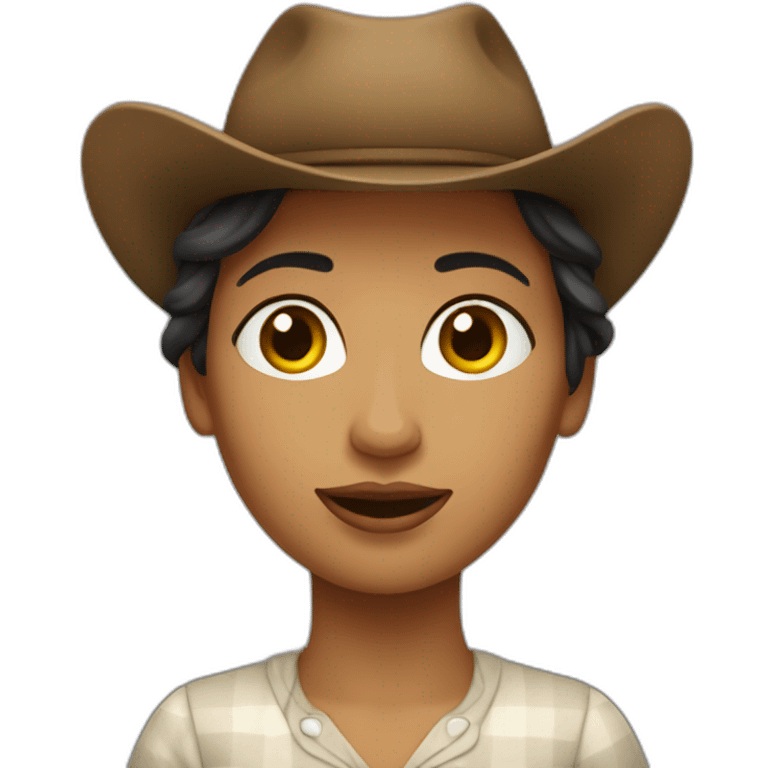 femme sur une vache  emoji