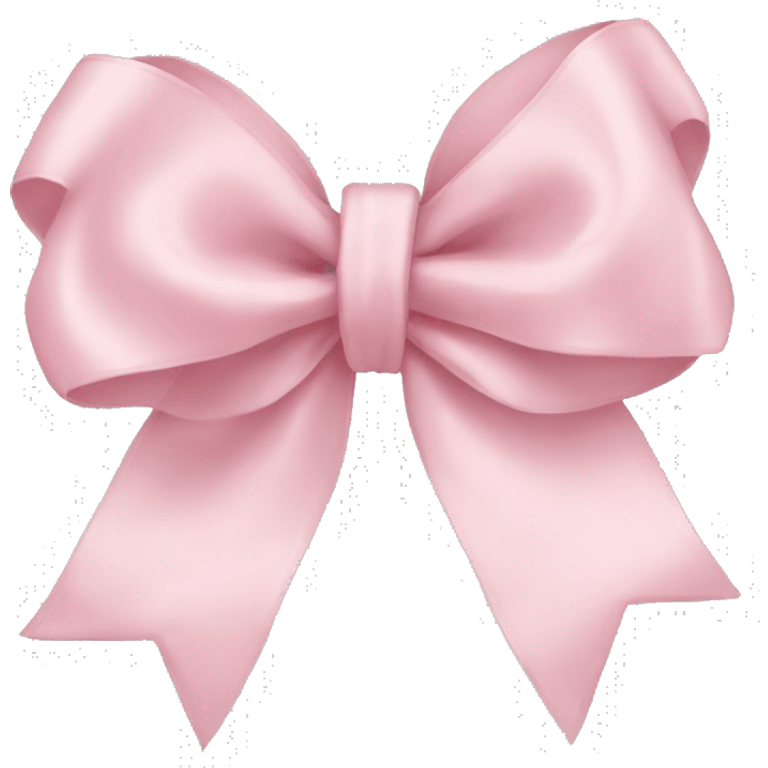 light pink ribbon bow emoji