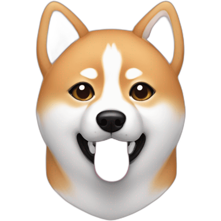 Pink fur Shiba inu emoji