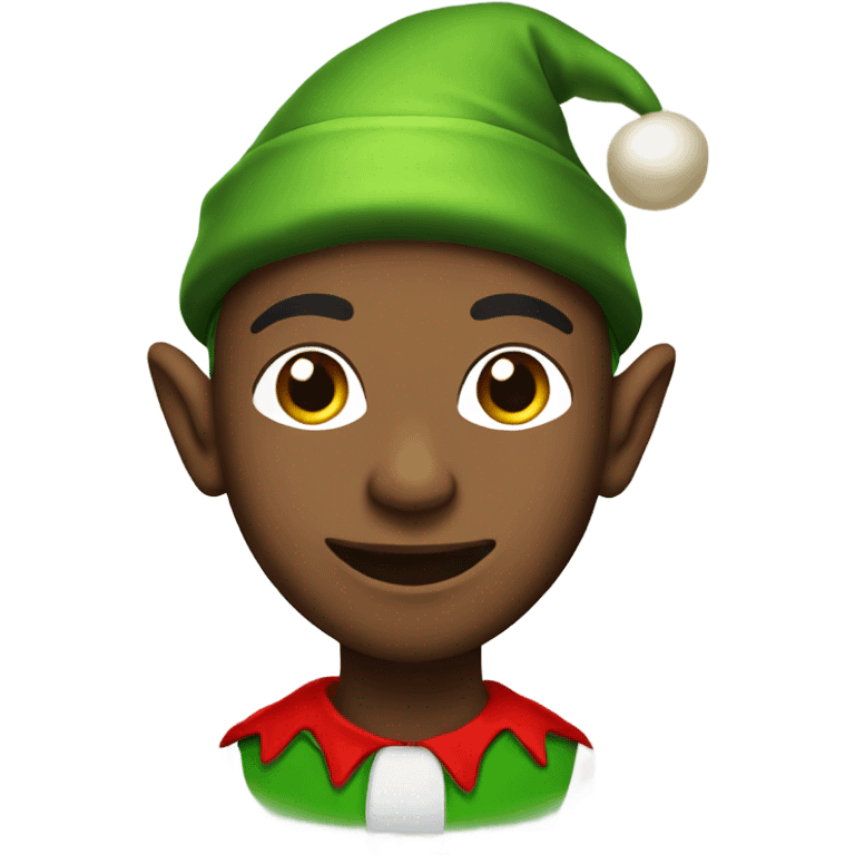 Me dressed as a Christmas elf emoji