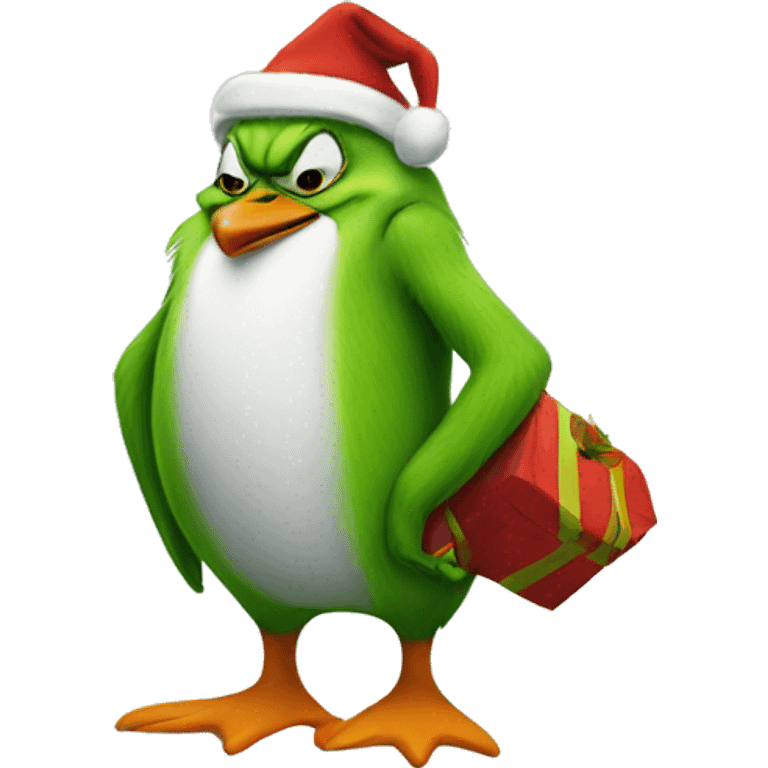 grinch penguin emoji