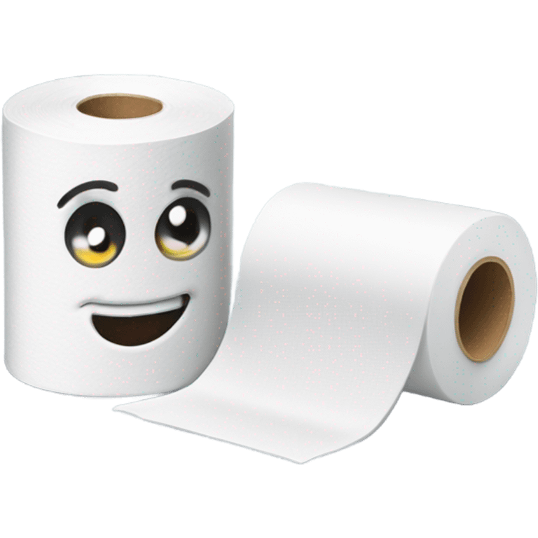 Lubricant bottle and Toilet paper roll emoji