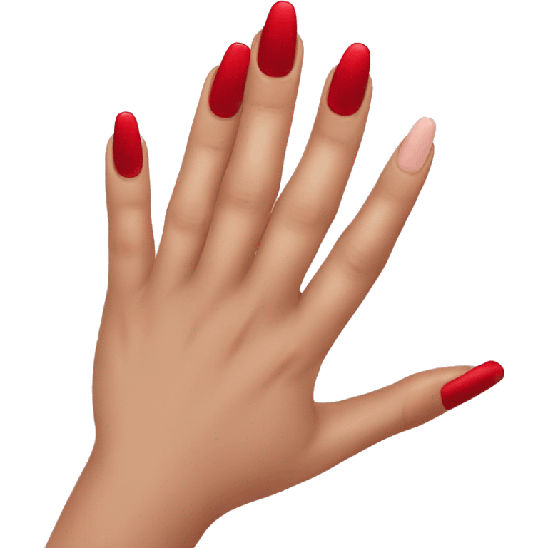 red manicure  emoji