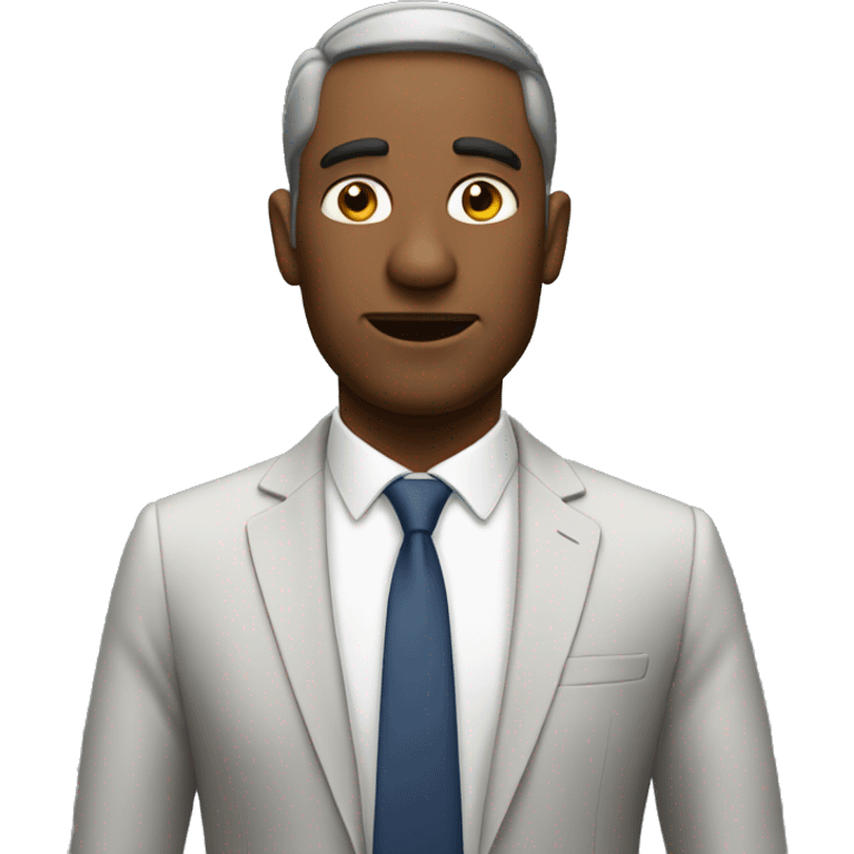 CEO talking with over-confidence emoji