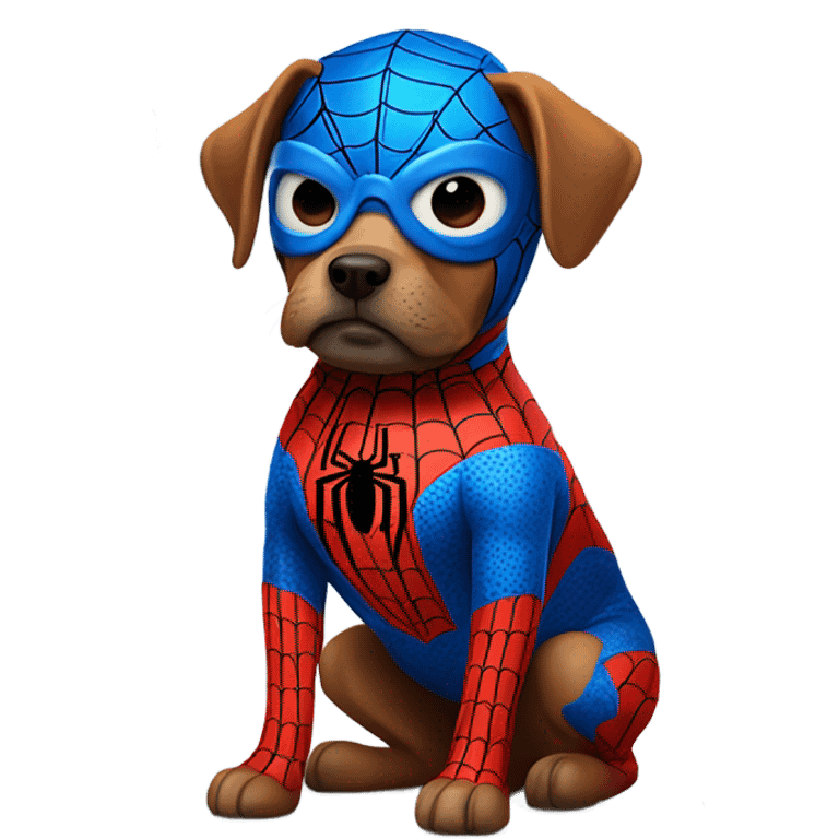 DOG in full SPIDER MAN emoji