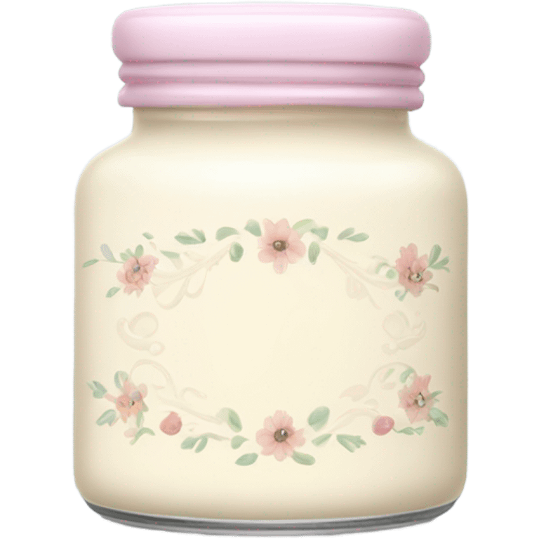 aesthetic jar of cream emoji