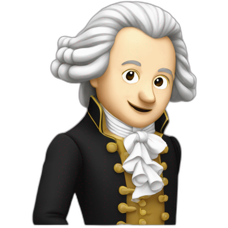 mozart qui fait le dab emoji