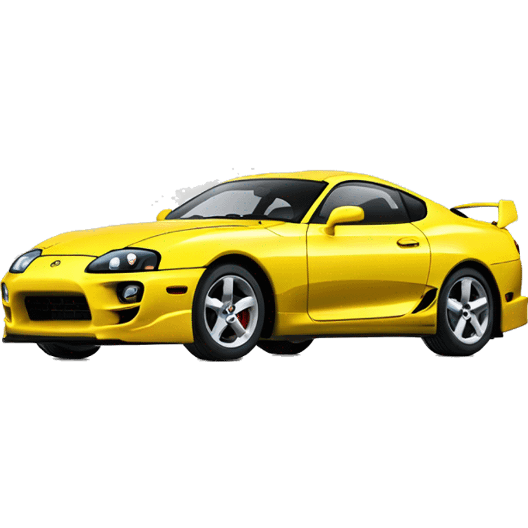 Yellow toyota supra 2024 front view emoji