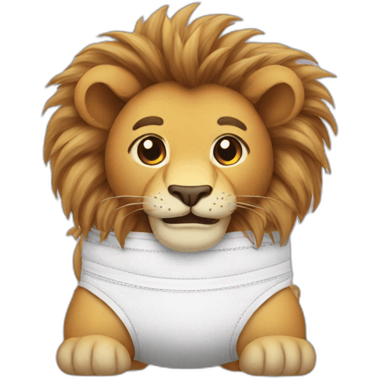 Diaper  lion emoji