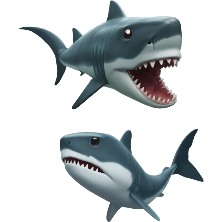 Megalodon s oviraptorem emoji