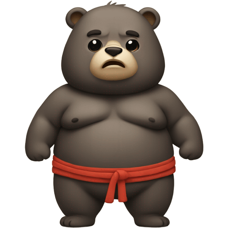 Bear in sumo outfit emoji