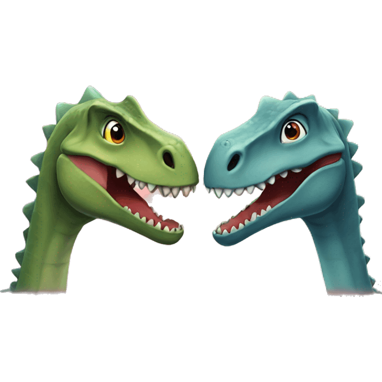 dinosaurs in love emoji