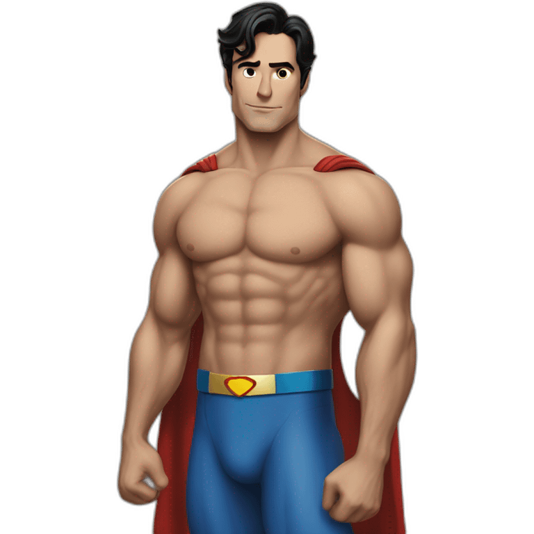 topless superman emoji