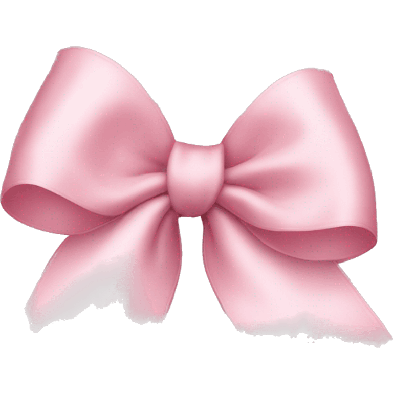 light pink ribbon bow emoji